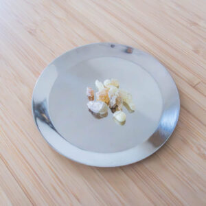 Räucherplatte Edelstahl mit Räucherwerk