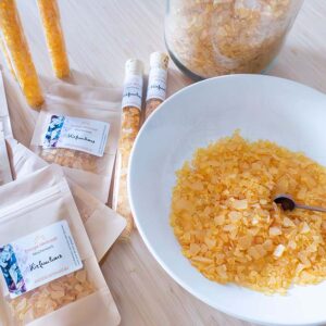 Kiefernharz Räucherwerk. Herstellung im Aromabeutel oder im Glasröhrchen